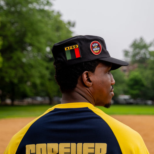 PATCHWORK PILLBOX CAP